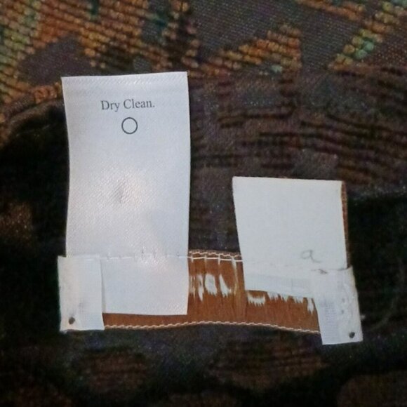 Coldwater Creek Blazer Brown Intricate Pattern 2 Button Long Sleeve Size S - Picture 7 of 7